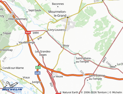 Mapa MICHELIN Bouy - ViaMichelin