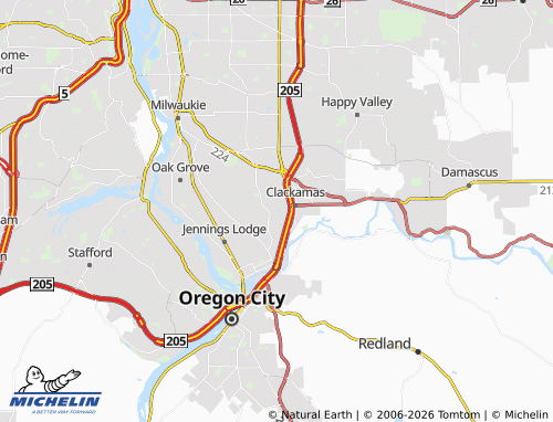 Mappa MICHELIN Johnson City - ViaMichelin