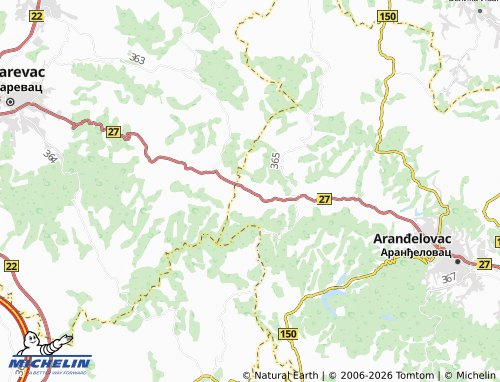 Mapa MICHELIN Progoreoci - ViaMichelin