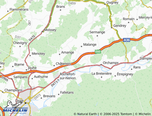 MICHELIN Romange map - ViaMichelin