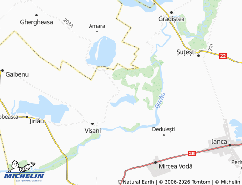 MICHELIN Câineni-Băi map - ViaMichelin