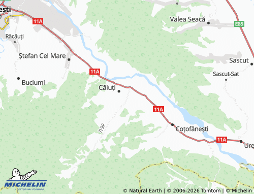 Mappa MICHELIN Popeni - ViaMichelin