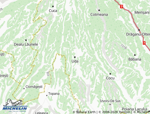 Carte MICHELIN Uda - ViaMichelin