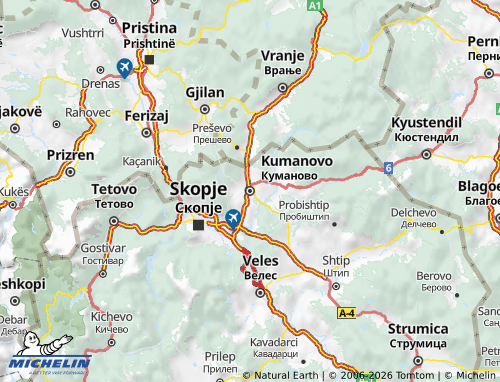 Mappa MICHELIN Severoistochen - ViaMichelin