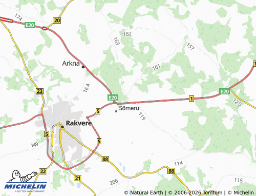 Carte MICHELIN Koovälja - ViaMichelin