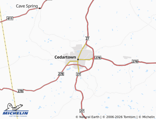 Mappa MICHELIN Cedartown - ViaMichelin