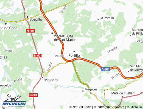 MICHELIN Arrabal de Portillo map - ViaMichelin