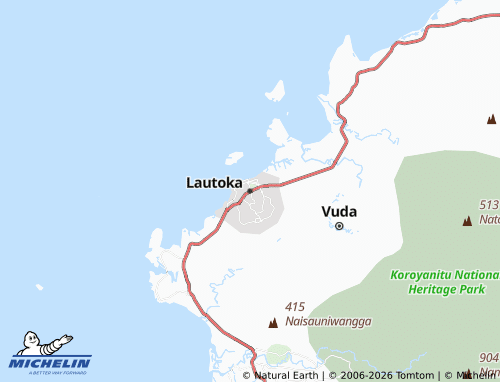 Mapa MICHELIN Lautoka - ViaMichelin