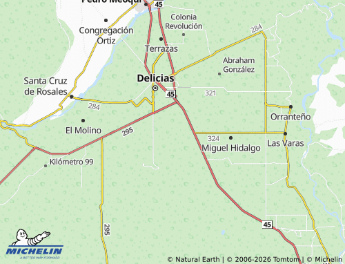 Mappa MICHELIN Rincón del Desierto - ViaMichelin