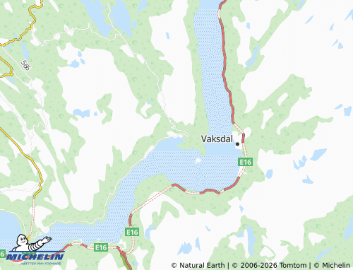 MICHELIN-Landkarte Bruvik - ViaMichelin