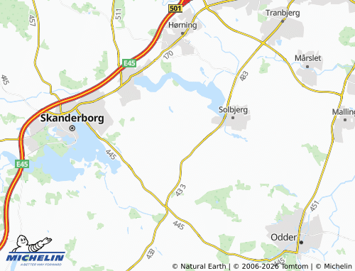 Mappa MICHELIN Virring - ViaMichelin