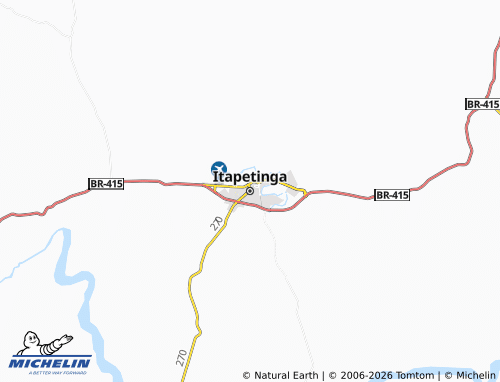 MICHELIN Itapetinga map - ViaMichelin