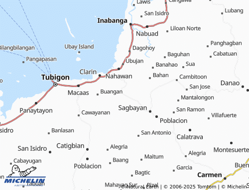 MICHELIN Caluwasan map - ViaMichelin
