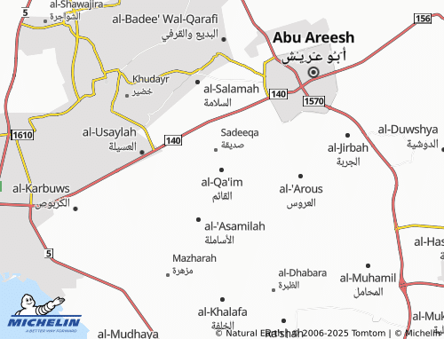 MICHELIN-Landkarte al-Qa'im - ViaMichelin