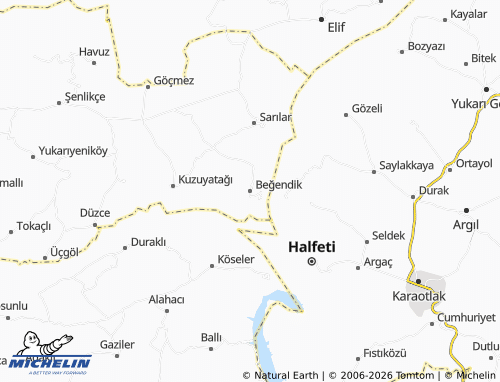 MICHELIN Beğendik map - ViaMichelin