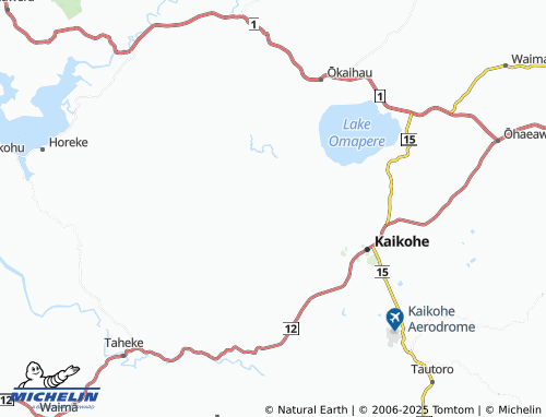 MICHELIN Pukewharariki map - ViaMichelin