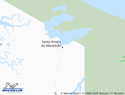 Mapa MICHELIN Santo Amaro do Maranhão - ViaMichelin