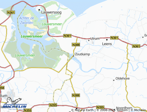 Mapa MICHELIN Zoutkamp - ViaMichelin