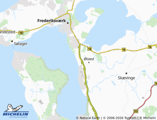 Mapa MICHELIN Ølsted Strandhuse - ViaMichelin