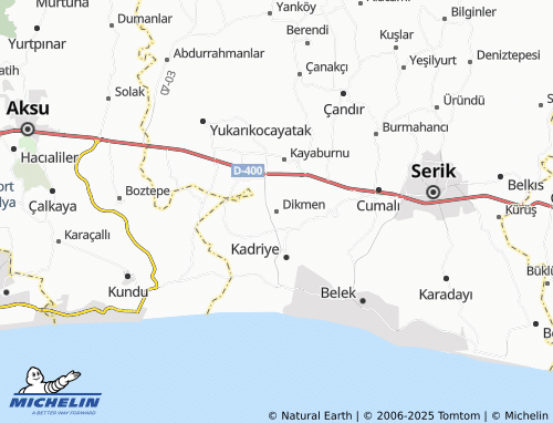 MICHELIN Dikmen map - ViaMichelin