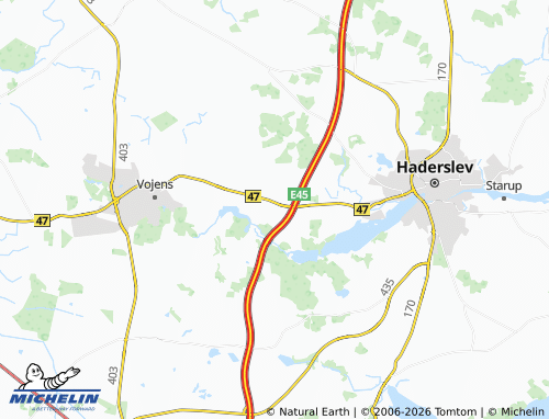 MICHELIN Hammelev map - ViaMichelin