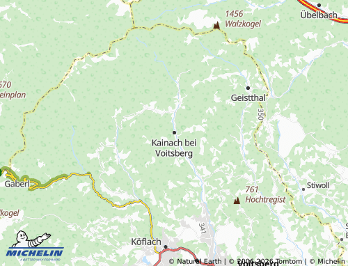 MICHELIN Kainach bei Voitsberg map - ViaMichelin