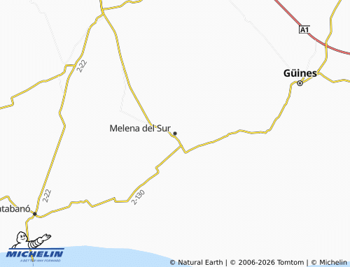 MICHELIN-Landkarte Melena del Sur - ViaMichelin