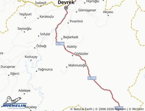 Mappa MICHELIN Gürbüzler - ViaMichelin