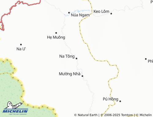 MICHELIN Na Tông map - ViaMichelin