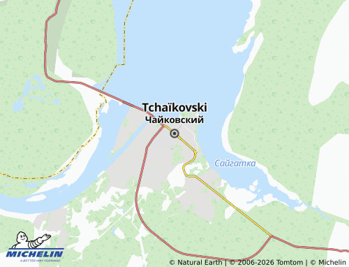 MICHELIN-Landkarte Tschaikowski - ViaMichelin