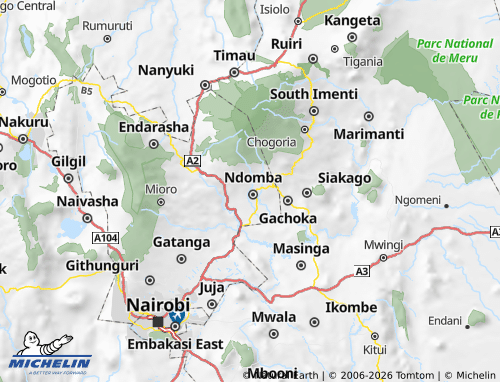 Mappa MICHELIN Kirinyaga - ViaMichelin