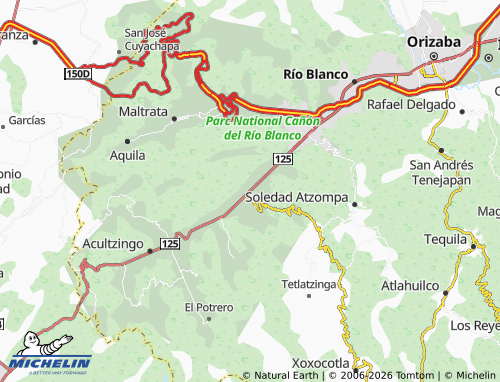 Mapa MICHELIN Tecamalucan - ViaMichelin