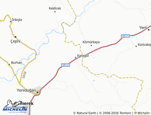 Mappa MICHELIN Karagöl - ViaMichelin