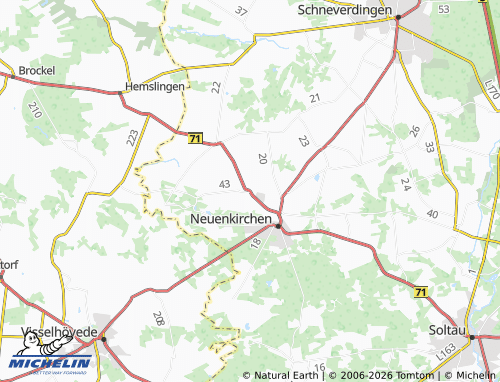 MICHELIN Brochdorf map - ViaMichelin