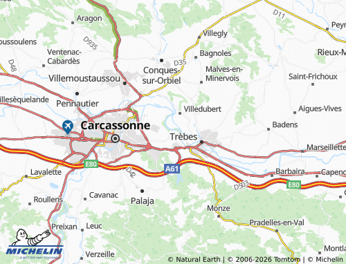 Mappa MICHELIN Berriac - ViaMichelin