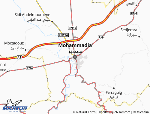 Carte MICHELIN Mohammadia - ViaMichelin