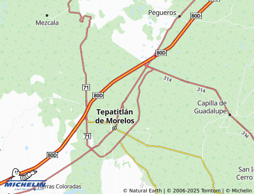 MICHELIN Los Sauces de Arriba map - ViaMichelin