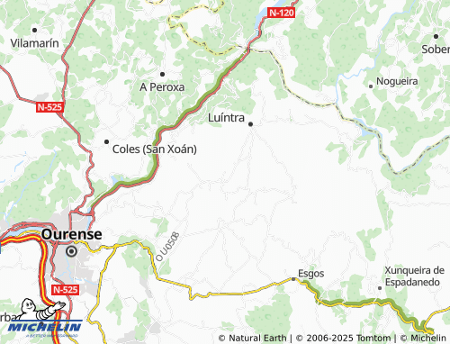 MICHELIN Faramontaos (Santa María) map - ViaMichelin