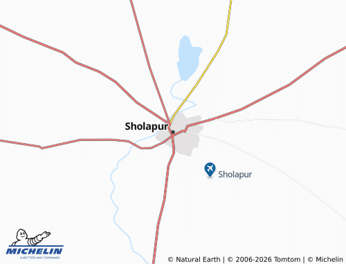MICHELIN-Landkarte Sholapur - ViaMichelin