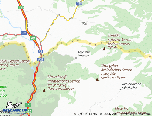 Carte MICHELIN Agkistro - ViaMichelin