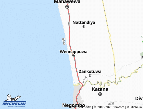 MICHELIN Ulhitiyawa North map - ViaMichelin