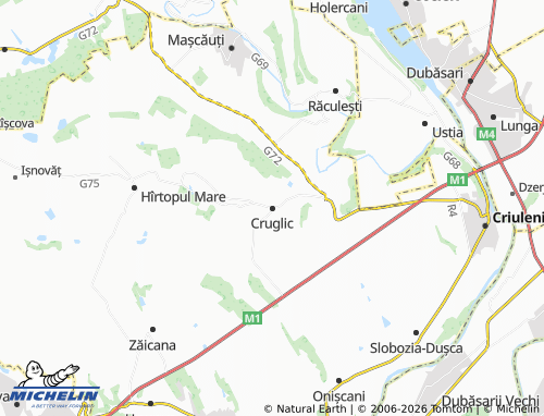 Mappa MICHELIN Cruglic - ViaMichelin