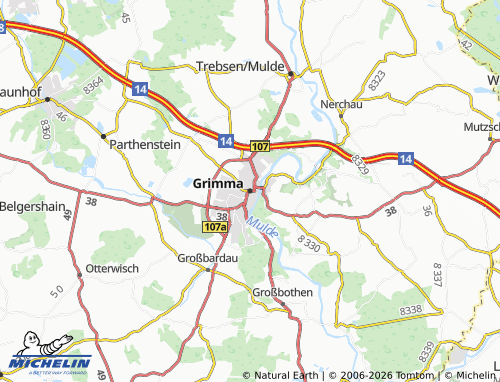 Carte MICHELIN Grimma - ViaMichelin
