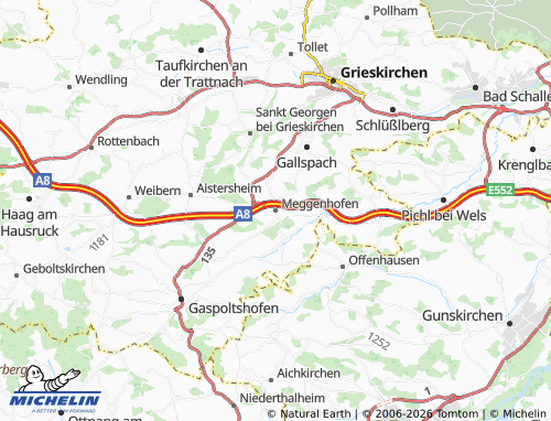 MICHELIN Meggenhofen map - ViaMichelin