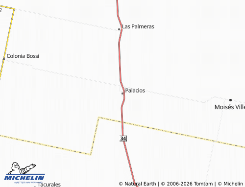 Mappa MICHELIN Palacios - ViaMichelin