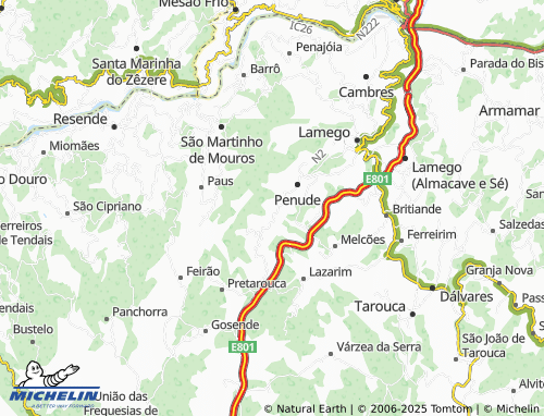 Mapa MICHELIN Senhora do Rosário - ViaMichelin