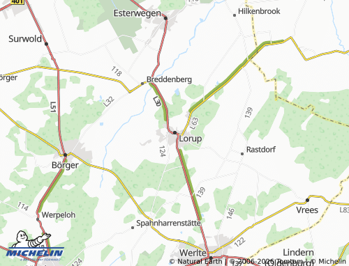 MICHELIN Lorup map - ViaMichelin