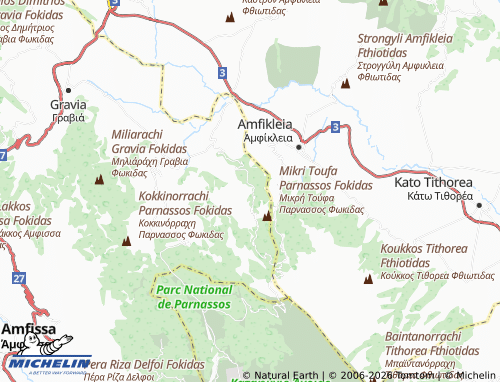 Carte MICHELIN Ano Polydrosos - ViaMichelin