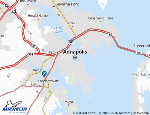 Mappa MICHELIN Annapolis - ViaMichelin