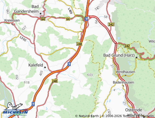Carte MICHELIN Düderode - ViaMichelin